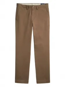 Брюки без защипов POLO RALPH LAUREN, коричневый