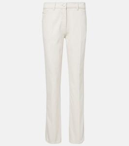 Узкие джинсы с низкой талией Toteme, экрю