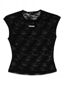 Топ с кружевными деталями Ksubi, черный