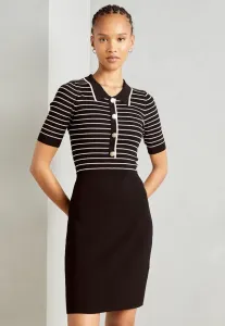 Платье-Футляр Morgan, Noir/Blanc