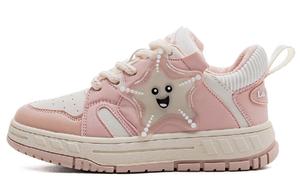 Кеды, скейтборд обувь женская низкая La Chapelle, белый/розовый