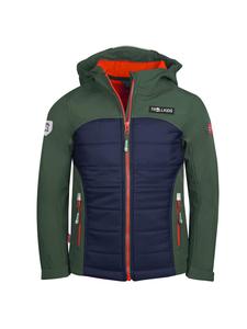 Trollkids Гибридная куртка из софтшелла Lysefjord зеленого цвета