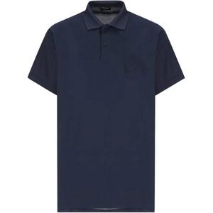 Поло с вышитым логотипом Balenciaga, синий