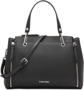 Сумка-органайзер Calvin Klein Bubble Lamb, Black/Silver Hampton Pebble
