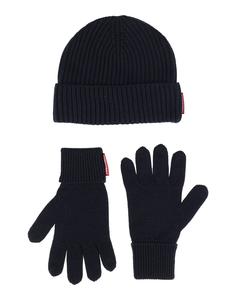 Комлпект из шапки и шарфа Dsquared2, полуночно-синий