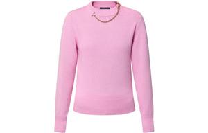 Кашемировый свитер женский розовый Louis Vuitton