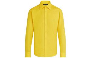 Новые квартальные продукты LV Shirt Men Yellow Louis Vuitton, желтый