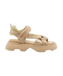 Сандалии Tj522F из атласа с бахромой Jeannot, бежевый