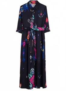 Женское платье-икат в разноцветном цвете Vilagallo, Multi