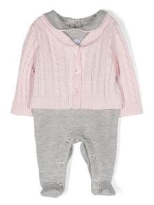 Lapin House пижама с люрексом и принтом, серый