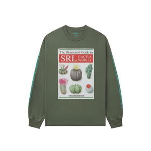 Футболка с длинным рукавом с принтом кактуса NEIGHBORHOOD, зеленый