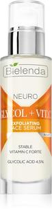 Ночная омолаживающая сыворотка Neuro Glicol + Vit. C с отшелушивающим эффектом Bielenda, 30 мл
