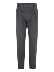 Брюки Eleventy из хлопковой смеси со складками на карманах, серый