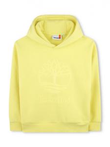 Детский худи из френч-терри с логотипом Timberland, Straw Yellow