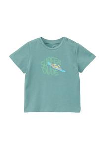 Футболка s.Oliver, цвет Cyan blue/Light blue