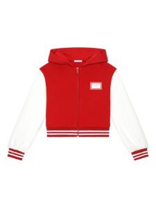 Dolce & Gabbana Kids худи с логотипом, красный