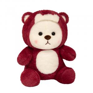 Handsome Милый красный медведь трансформер мягкая и удобная плюшевая кукла высота 28cm/40cm/50cm/60cm