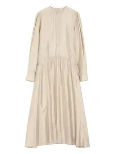 Платье макси со сборками Lemaire, нейтральный
