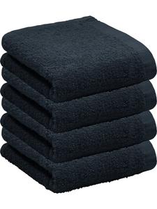 Redbest  Махровое полотенце для гостей, легкое, махровое, 4 шт , цвет Oceanside, черный