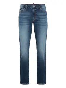 Джинсы с вышивкой Philipp Plein, синий