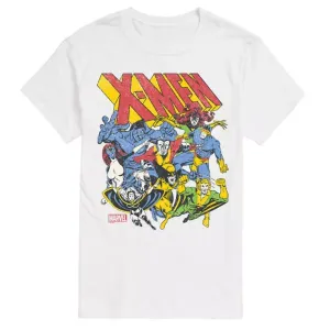 Футболка ретро с принтом "Люди Икс" для больших размеров Marvel, белый