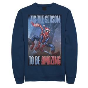 Мужской свитшот Marvel Spider-Man 'Tis the Season To Be Amazing Licensed Character