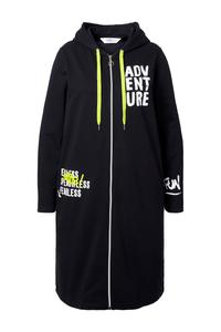 Толстовка с капюшоном на молнии Angel of Style, черный