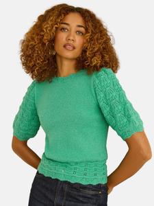 Love & roses Свитер в зеленом цвете