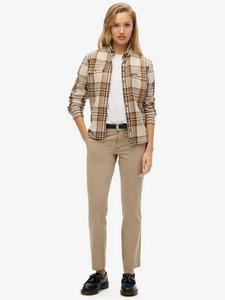 Мидрайз чинос Superdry, Stonewash Taupe