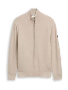 TOM TAILOR Вязаный кардиган в бежевом цвете