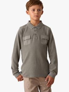 Детская поло с длинными рукавами Angel & Rocket, Green