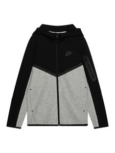 Толстовка с капюшоном на молнии Nike Sportswear TCH FLC, Dark Grey/Mottled Grey