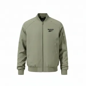 Куртки Unisex с воротником-стойкой умеренной посадки Reebok, clear mist зеленый