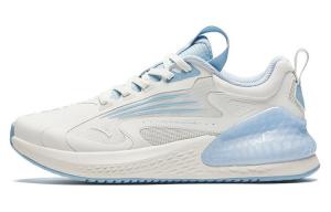 Коллекция беговых кроссовок для женщин с низким верхом цвета слоновой кости/синего цвета Anta