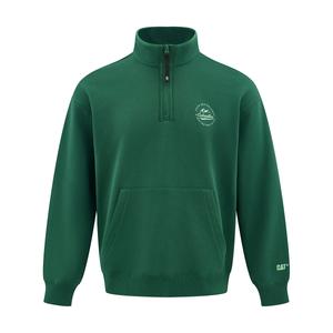 Outdoor Workwear Pullover Half Zip Sweatshirt Men's CAT, зеленый