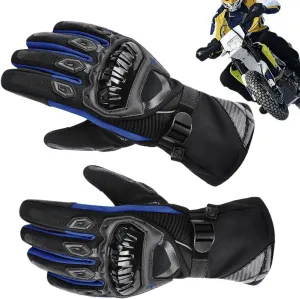 Мужские мотокроссовые перчатки – прочные полнопальцевые перчатки для активного отдыха, водонепроницаемые | Идеально подходят для шоссейных гонок, велоспорта, альпинизма и тренировок, обеспечивают удобный захват, M