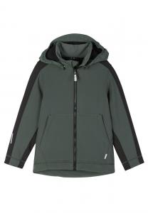 Куртка детская Reima Softshell Sipoo демисезонная, зеленый / черный