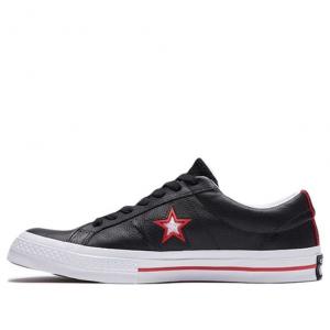 Кеды Converse One Star M shoes black, красный