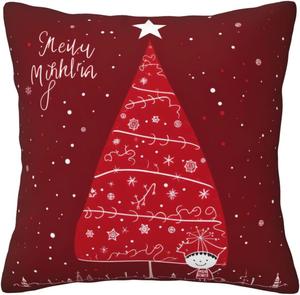 Ogniwo Декоративная подушка Ogniwo квадратная мягкая для дивана кровати спальни гостиной Christmas Holiday1