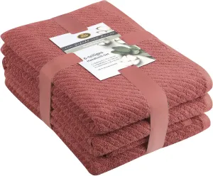 Набор полотенец Gözze "Franca" (6 шт., 2 банных полотенца 70х140 см - 2 гостевых полотенца 30х50 см - 2 полотенца для рук 50х100 см) (6 шт.), красный
