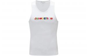 Топ-майка из хлопка с вышитым логотипом JW Anderson, белый