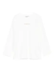 Лонгслив с принтом-логотипом Paolo Pecora Kids, белый