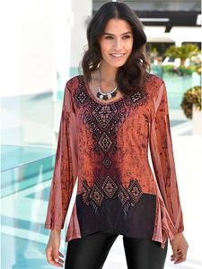 Рубашка на молнии черного цвета с ржавым узором WITT WEIDEN