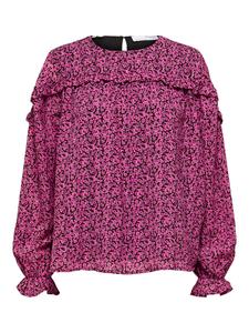 Блуза SELECTED, темно-розовый