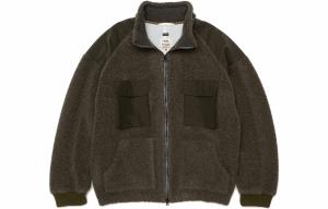 Nanamica Винтажная шерстяная флисовая куртка унисекс, Green