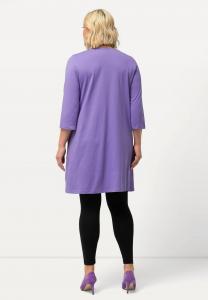 Топ с длинными рукавами V-AUSSCHNITT, 3/4-ARM Ulla Popken, фиолетовый