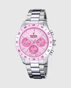 F20693/2 Женские часы из керамики и серебристой стали Festina, серебряный