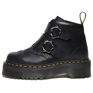 Кроссовки devon flower buckle leather platform boots 'black' Dr. Martens, черный