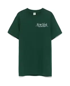 Футболка с круглым вырезом и логотипом Waldgrün Sporty & Rich, зеленый