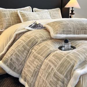 LUOLAI HOME Комплект постельного белья, 4 предмета, 180 см, простыня на резинке, Yiranju, зеленый